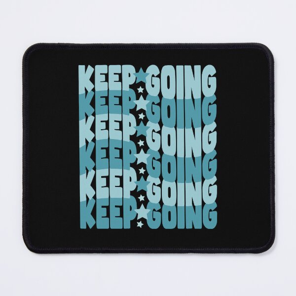 Item preview, Keep Going – Motivational Typography with Stars (Teal & Blue) designed and sold by THROUGH-LIFE.