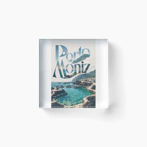 Item preview, Porto Moniz Madeira Volcanic Pools Beneath Atlantic Mountain Cliffs designed and sold by Places On Earth.