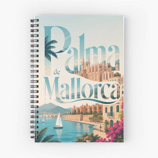 Item preview, Palma de Mallorca Balearic Waterfront with Cathedral and Mediterranean Bay designed and sold by Places On Earth.