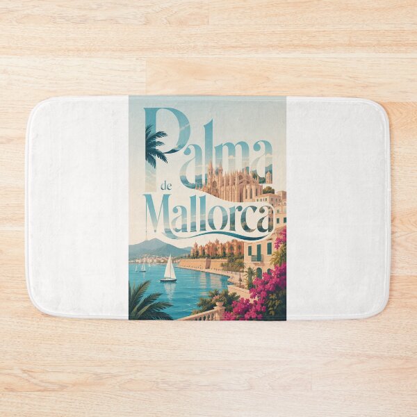 Item preview, Palma de Mallorca Balearic Waterfront with Cathedral and Mediterranean Bay designed and sold by Places On Earth.