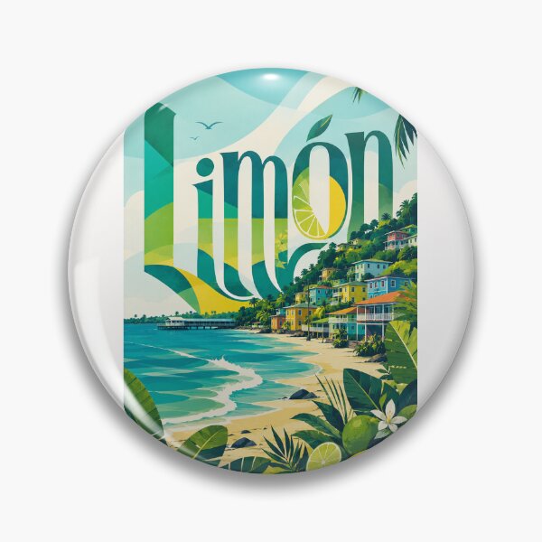Item preview, Limón Costa Rica Caribbean Shore with Tropical Hillside Homes designed and sold by Places On Earth.