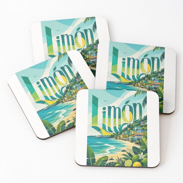 Item preview, Limón Costa Rica Caribbean Shore with Tropical Hillside Homes designed and sold by Places On Earth.