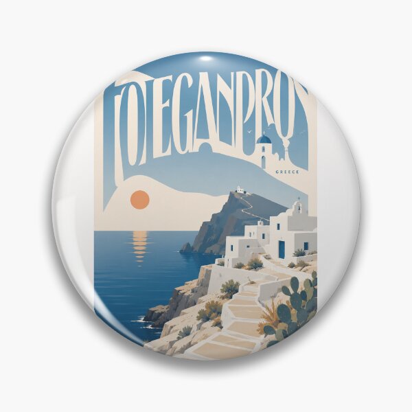 Item preview, Folegandros Greece Cyclades Cliffside Village above the Aegean Sea designed and sold by Places On Earth.