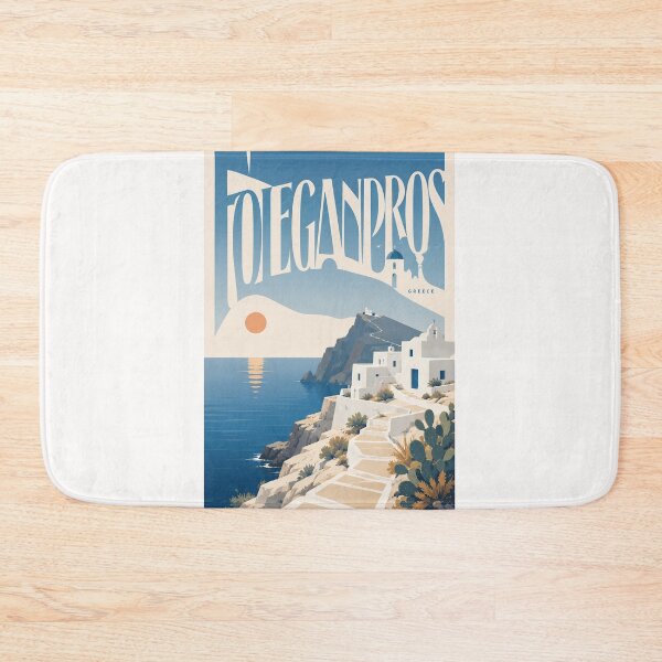 Item preview, Folegandros Greece Cyclades Cliffside Village above the Aegean Sea designed and sold by Places On Earth.