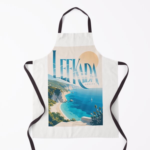 Item preview, Lefkada Greece Ionian Sea Cliffs and Turquoise Coast designed and sold by Places On Earth.