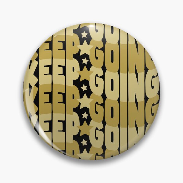 Item preview, Keep Going – Golden Motivation with Stars (Mustard & Cream) designed and sold by THROUGH-LIFE.