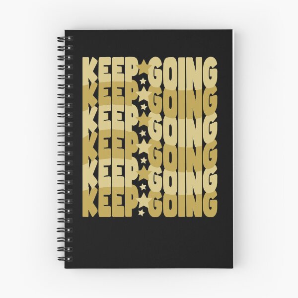 Item preview, Keep Going – Golden Motivation with Stars (Mustard & Cream) designed and sold by THROUGH-LIFE.