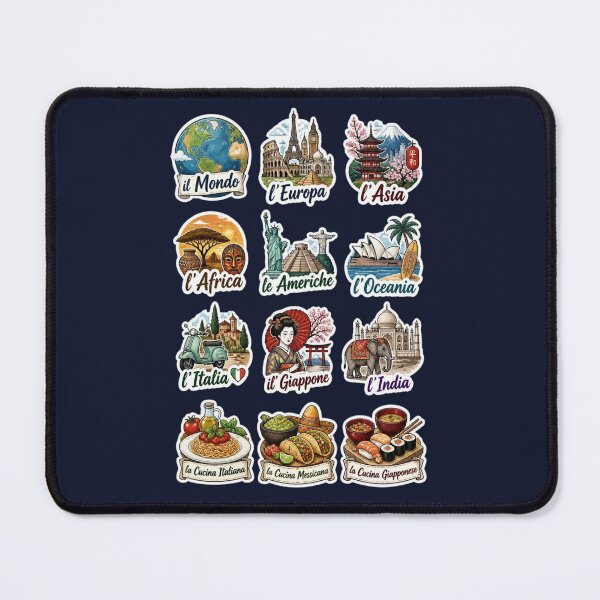 Item preview, Around the World Travel & Culture Sticker Pack - Italian Language designed and sold by Yasmine Mohammed.