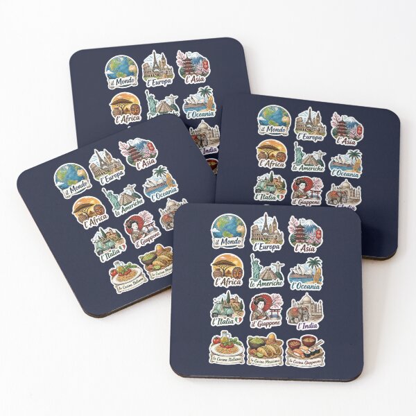 Item preview, Around the World Travel & Culture Sticker Pack - Italian Language designed and sold by Yasmine Mohammed.