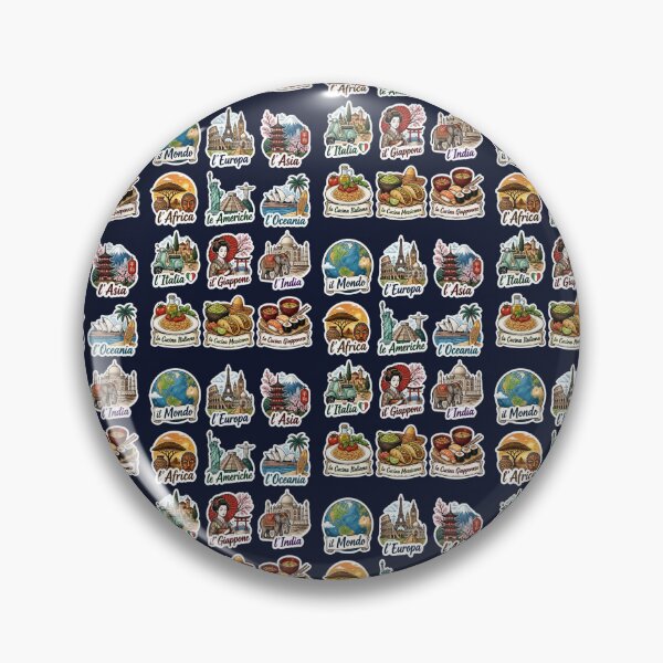 Item preview, Around the World Travel & Culture Sticker Pack - Italian Language designed and sold by Yasmine Mohammed.