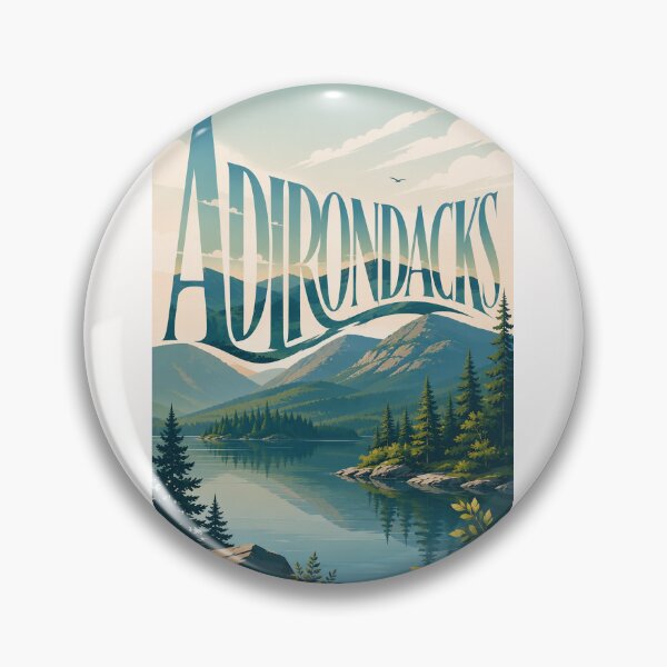 Item preview, Adirondacks New York Mountain Lake and Evergreen Wilderness designed and sold by Places On Earth.