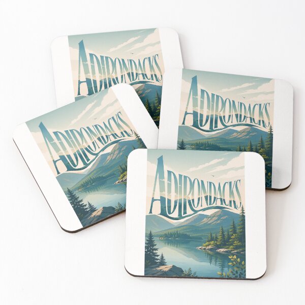 Item preview, Adirondacks New York Mountain Lake and Evergreen Wilderness designed and sold by Places On Earth.