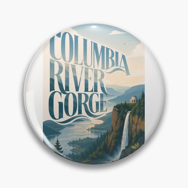 Item preview, Columbia River Gorge Oregon Waterfall and Cascade Cliffs designed and sold by Places On Earth.