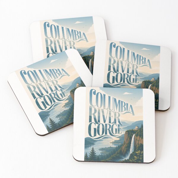 Item preview, Columbia River Gorge Oregon Waterfall and Cascade Cliffs designed and sold by Places On Earth.