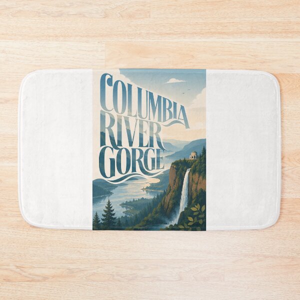 Item preview, Columbia River Gorge Oregon Waterfall and Cascade Cliffs designed and sold by Places On Earth.