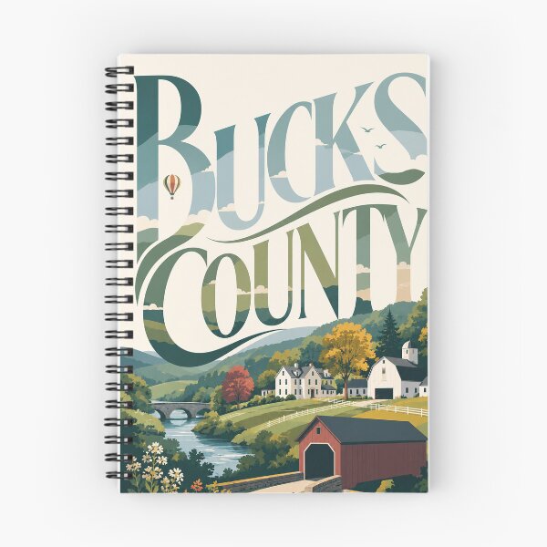 Item preview, Bucks County Pennsylvania Covered Bridge and Delaware Valley Countryside designed and sold by Places On Earth.