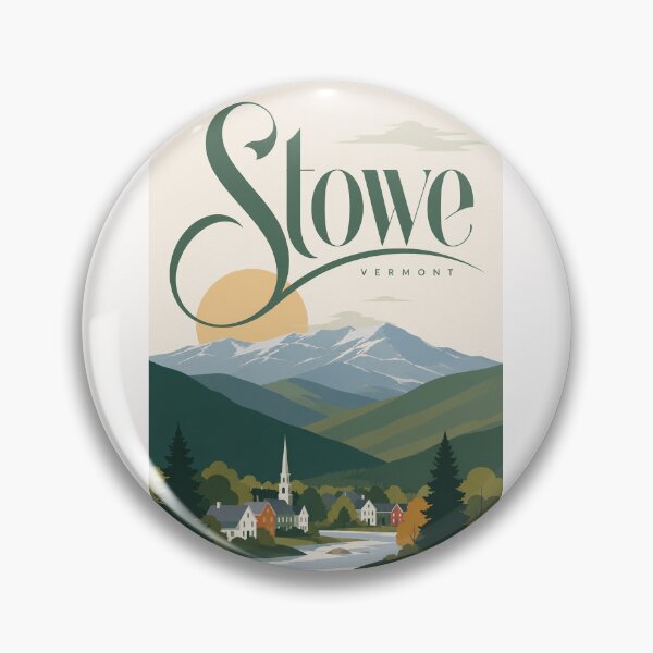 Item preview, Stowe Vermont Green Mountains Village and Mount Mansfield designed and sold by Places On Earth.