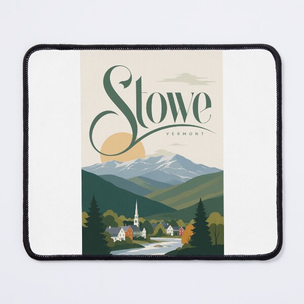 Item preview, Stowe Vermont Green Mountains Village and Mount Mansfield designed and sold by Places On Earth.