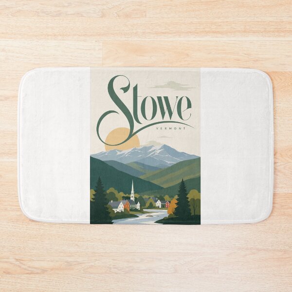 Item preview, Stowe Vermont Green Mountains Village and Mount Mansfield designed and sold by Places On Earth.