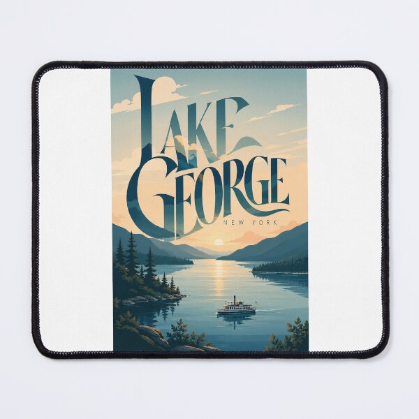 Item preview, Lake George New York Adirondack Sunset and Steamboat Waters designed and sold by Places On Earth.