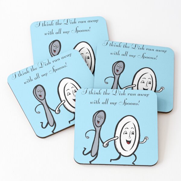 Item preview, I think the dish ran away with all my spoons designed and sold by Chronic Illness Awareness Shop.