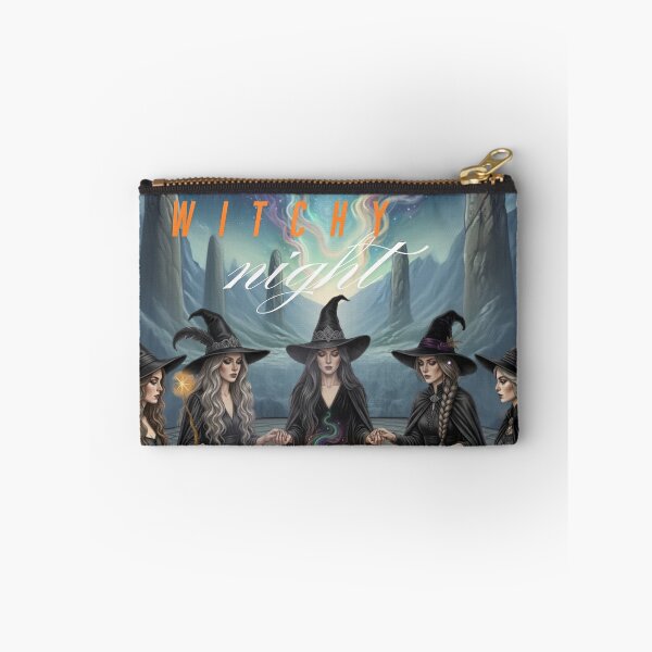Item preview, Witchy Night Cosmic Coven of Witches with Magic Cauldron Illustration designed and sold by VibranPalette.