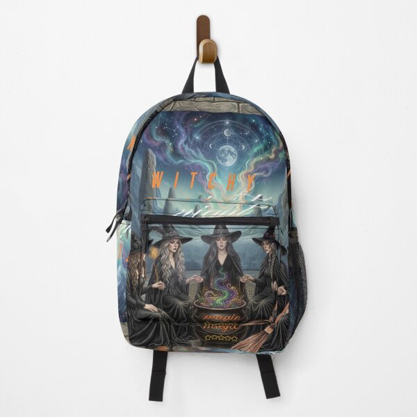 Item preview, Witchy Night Cosmic Coven of Witches with Magic Cauldron Illustration designed and sold by VibranPalette.