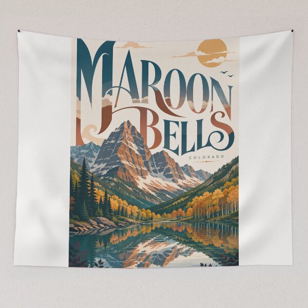 Item preview, Maroon Bells Colorado Aspen Highlands and Alpine Lake designed and sold by Places On Earth.