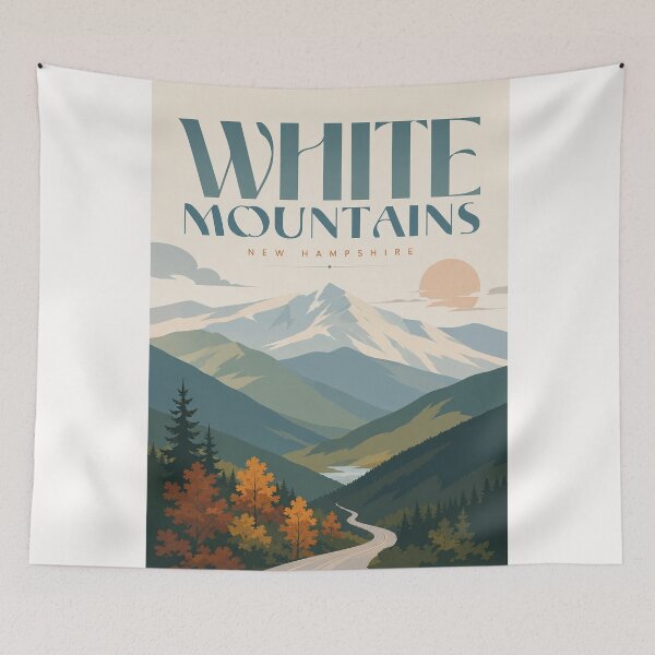 Item preview, White Mountains New Hampshire Scenic Byway and Autumn Valley designed and sold by Places On Earth.