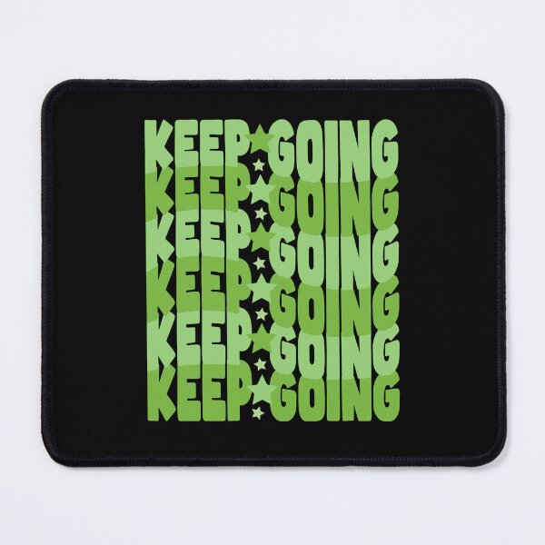 Item preview, Keep Going – Fresh Green Motivation with Stars (Lime & Sage) designed and sold by THROUGH-LIFE.