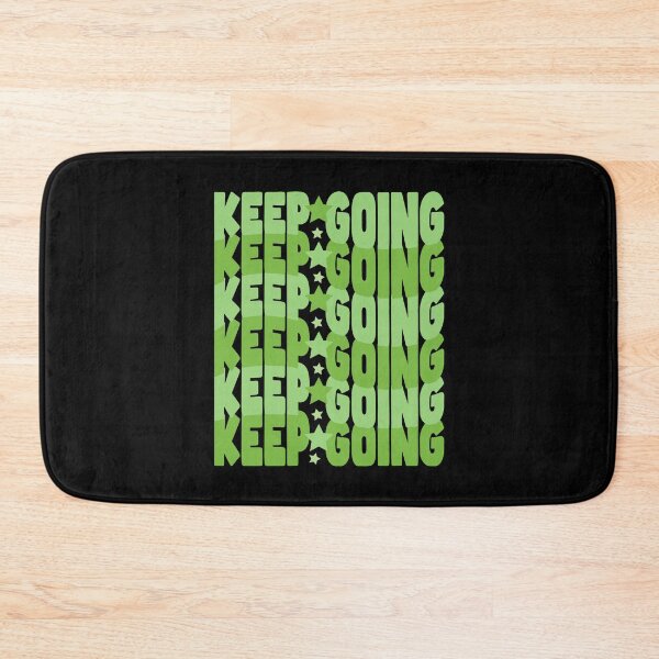Item preview, Keep Going – Fresh Green Motivation with Stars (Lime & Sage) designed and sold by THROUGH-LIFE.
