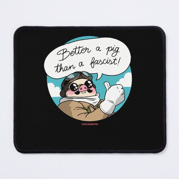 Item preview, Aviator Pig Character With Speech Bubble And Thumbs Up designed and sold by V4Vividly.