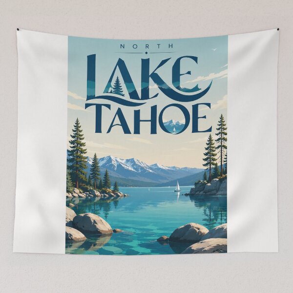 Item preview, North Lake Tahoe Sierra Nevada California Alpine Shore designed and sold by Places On Earth.