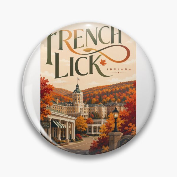 Item preview, French Lick Indiana Historic Resort and Hoosier Hills Autumn designed and sold by Places On Earth.