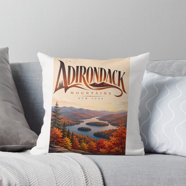 Item preview, Adirondack Mountains New York Autumn Lake Panorama designed and sold by Places On Earth.