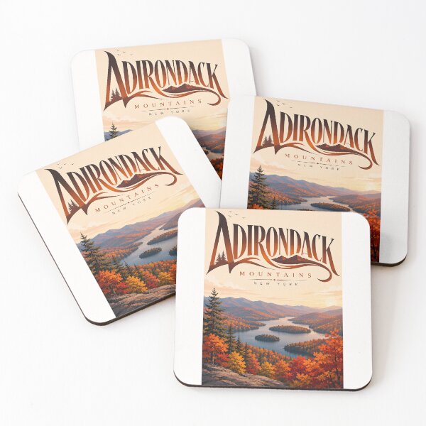 Item preview, Adirondack Mountains New York Autumn Lake Panorama designed and sold by Places On Earth.
