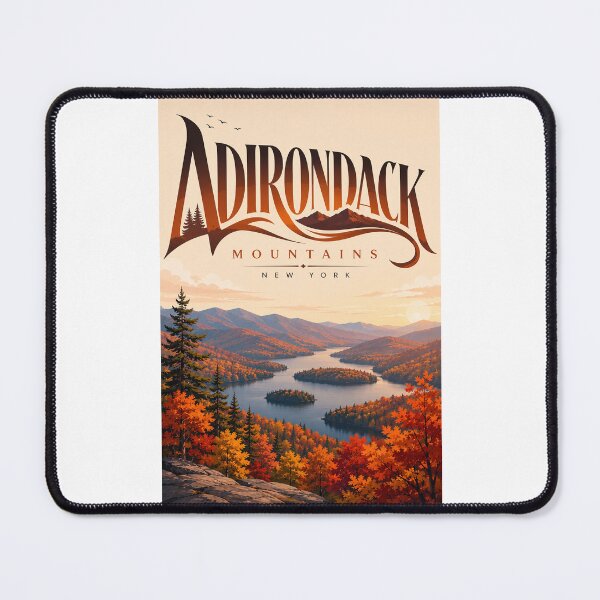 Item preview, Adirondack Mountains New York Autumn Lake Panorama designed and sold by Places On Earth.