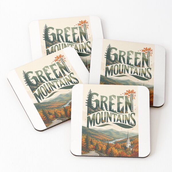 Item preview, Green Mountains Vermont Autumn Valley and New England Village designed and sold by Places On Earth.