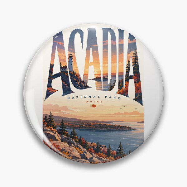 Item preview, Acadia National Park Maine Coastal Lighthouse Autumn Landscape designed and sold by Places On Earth.