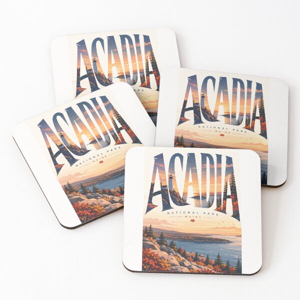 Item preview, Acadia National Park Maine Coastal Lighthouse Autumn Landscape designed and sold by Places On Earth.