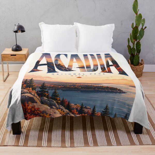 Item preview, Acadia National Park Maine Coastal Lighthouse Autumn Landscape designed and sold by Places On Earth.