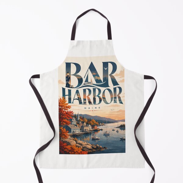 Item preview, Bar Harbor Maine Mount Desert Island Autumn Waterfront designed and sold by Places On Earth.