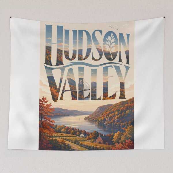 Item preview, Hudson Valley New York Autumn Highlands and Hudson River designed and sold by Places On Earth.