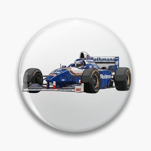 Item preview, 1996 Williams FW18 Renault Hill Champion F1 Racing Car Illustration designed and sold by Motorline44.