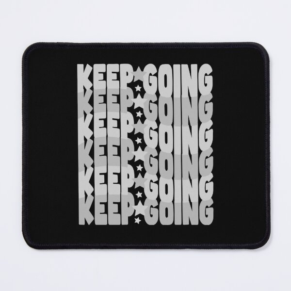 Item preview, Keep Going – Minimalist Monochrome Motivation with Stars (Gray Scale) designed and sold by THROUGH-LIFE.
