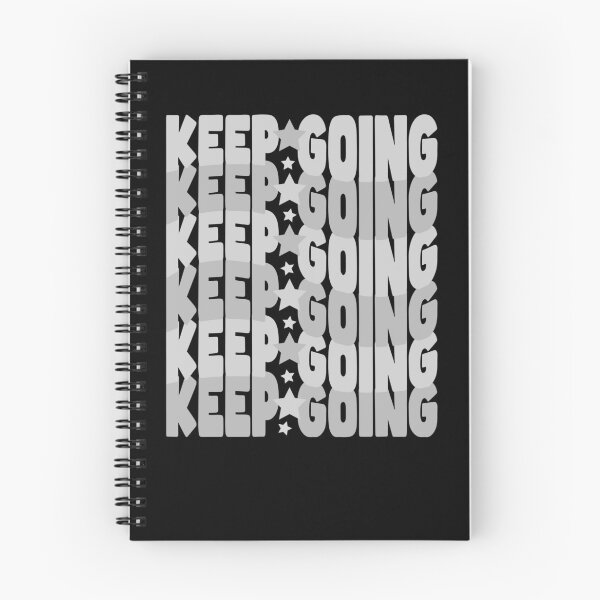 Item preview, Keep Going – Minimalist Monochrome Motivation with Stars (Gray Scale) designed and sold by THROUGH-LIFE.