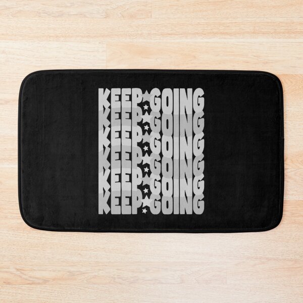 Item preview, Keep Going – Minimalist Monochrome Motivation with Stars (Gray Scale) designed and sold by THROUGH-LIFE.