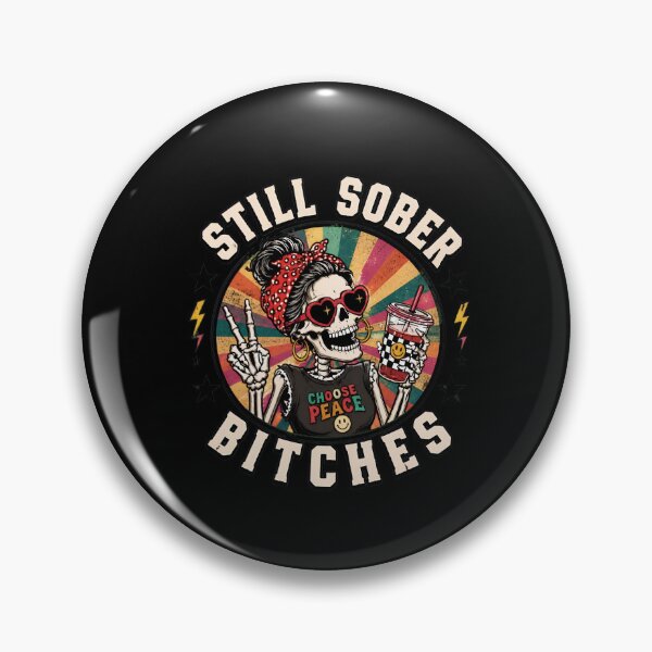 Item preview, Still Sober Bitches Skeleton Coffee Lover Peace Sign Funny designed and sold by leocreatives.