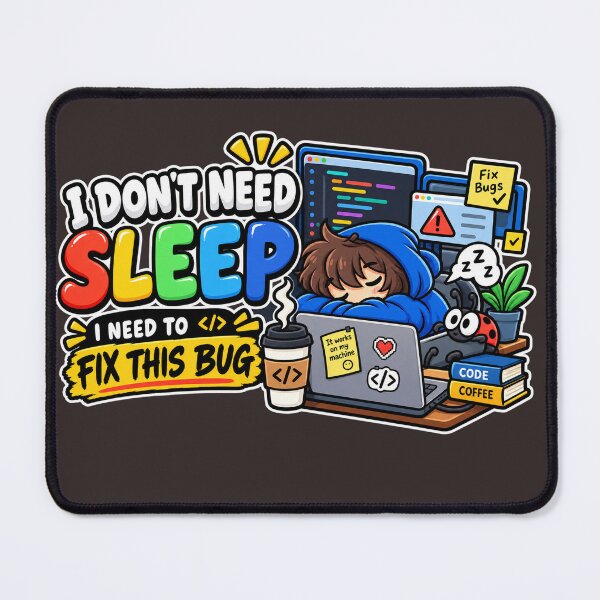 Item preview, I Don’t Need Sleep, I Need to Fix This Bug – Funny Programmer Developer Coding Design designed and sold by NONAHEMA.