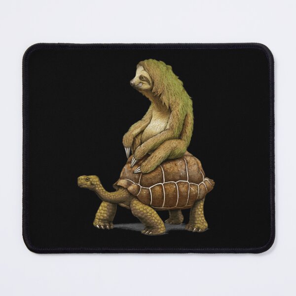 Item preview, Slow Sloth Riding On Top Of Giant Tortoise Shell designed and sold by V4Vividly.